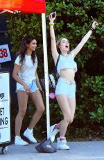 BELA THORNE Out at Magic Mountain in Valencia 05/05/2017