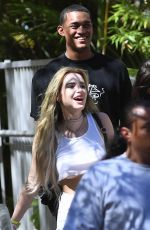 BELA THORNE Out at Magic Mountain in Valencia 05/05/2017