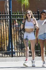 BELA THORNE Out at Magic Mountain in Valencia 05/05/2017