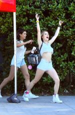 BELA THORNE Out at Magic Mountain in Valencia 05/05/2017