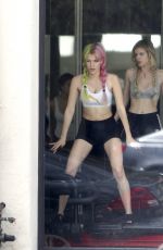 BELLA and DANI THORNE at a Pilates Class in Los Angeles 05/15/2017