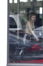 BELLA and DANI THORNE at a Pilates Class in Los Angeles 05/15/2017