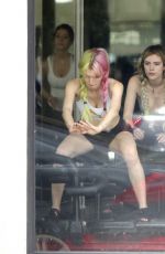 BELLA and DANI THORNE at a Pilates Class in Los Angeles 05/15/2017