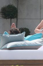 BELLA and DANI THORNE in Bikinis in Cannes 05/24/2017