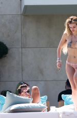 BELLA and DANI THORNE in Bikinis in Cannes 05/24/2017