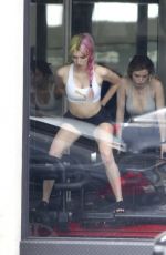 BELLA and DANI THORNE Working Out at a Gym in Los Angeles 05/15/2017