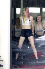 BELLA and DANI THORNE Working Out at a Gym in Los Angeles 05/15/2017