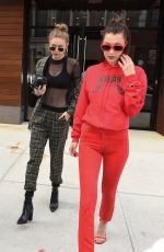 BELLA and GIGI HADID Out and About in New York 05/04/2017