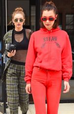 BELLA and GIGI HADID Out and About in New York 05/04/2017