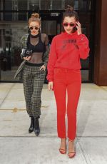 BELLA and GIGI HADID Out and About in New York 05/04/2017