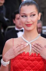 BELLA HADID at Okja Premiere at 70th Annual Cannes Film Festival 05/19/2017