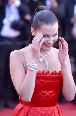BELLA HADID at Okja Premiere at 70th Annual Cannes Film Festival 05/19/2017