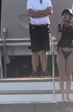 BELLA HADID in Bikini at a Yacht in Monaco 05/29/2017