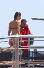 BELLA HADID in Bikini on Vacation in Monaco 05/28/2017