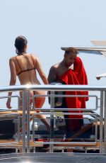 BELLA HADID in Bikini on Vacation in Monaco 05/28/2017