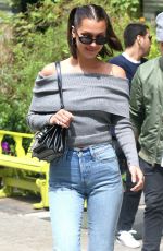 BELLA HADID Leaves Bubby