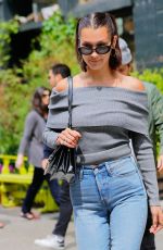 BELLA HADID Leaves Bubby