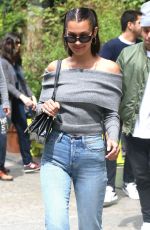 BELLA HADID Leaves Bubby