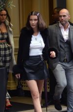 BELLA HADID Leaves Her Hotel in London 05/12/2017
