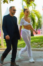 BELLA HADID Out and About in Cannes 07/27/2017