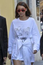 BELLA HADID Out and About in Rome 05/24/2017