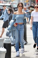 BELLA HADID Out in New York 04/29/2017
