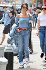 BELLA HADID Out in New York 04/29/2017