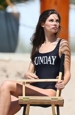 BIANCA BALTI in Swimsuit on the Set of a Photoshoot in Cannes 05/24/2017