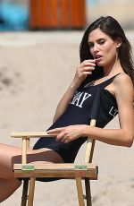 BIANCA BALTI in Swimsuit on the Set of a Photoshoot in Cannes 05/24/2017