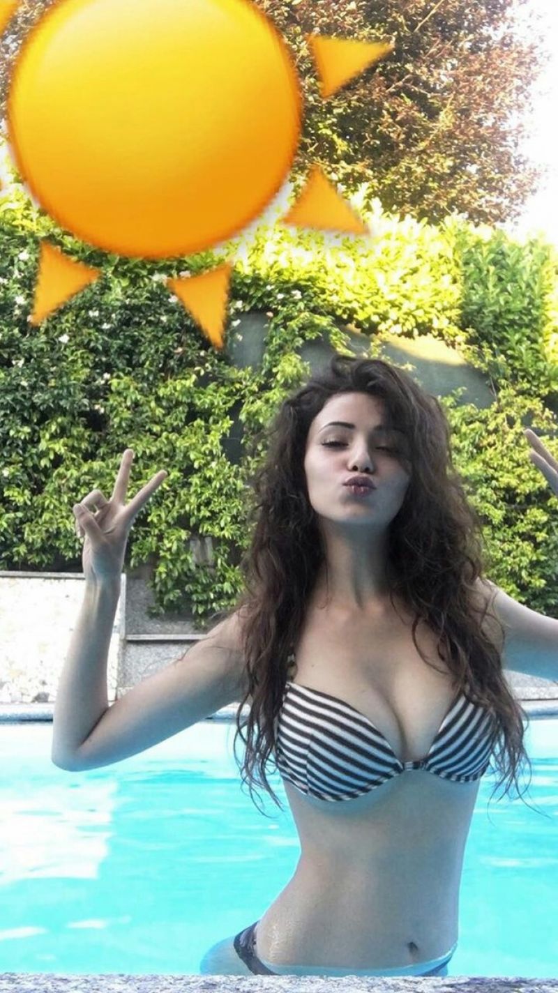 BOUCHRA in Bikini, Snapchat Pictures, 2017.