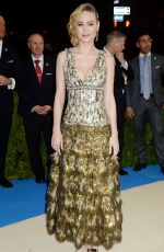 BRIE LARSON at 2017 MET Gala in New York 05/01/2017