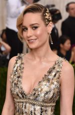 BRIE LARSON at 2017 MET Gala in New York 05/01/2017