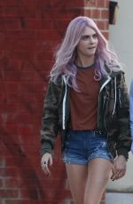 CARA DELEVINGNE and Jaden Smith on the Set of Life in a Year in Toronto 05/29/2017