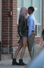 CARA DELEVINGNE and Jaden Smith on the Set of Life in a Year in Toronto 05/29/2017
