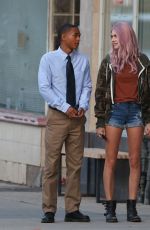 CARA DELEVINGNE and Jaden Smith on the Set of Life in a Year in Toronto 05/29/2017