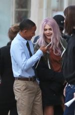 CARA DELEVINGNE and Jaden Smith on the Set of Life in a Year in Toronto 05/29/2017