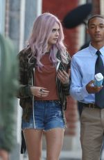 CARA DELEVINGNE and Jaden Smith on the Set of Life in a Year in Toronto 05/29/2017