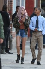 CARA DELEVINGNE and Jaden Smith on the Set of Life in a Year in Toronto 05/29/2017