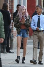 CARA DELEVINGNE and Jaden Smith on the Set of Life in a Year in Toronto 05/29/2017