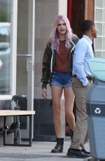 CARA DELEVINGNE and Jaden Smith on the Set of Life in a Year in Toronto 05/29/2017
