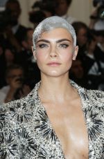 CARA DELEVINGNE at 2017 MET Gala in New York 05/01/2017