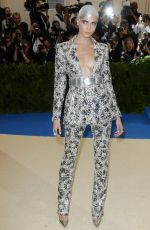 CARA DELEVINGNE at 2017 MET Gala in New York 05/01/2017