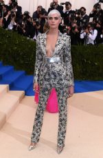 CARA DELEVINGNE at 2017 MET Gala in New York 05/01/2017