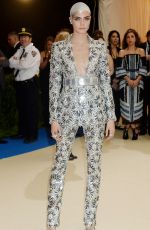 CARA DELEVINGNE at 2017 MET Gala in New York 05/01/2017