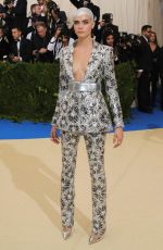 CARA DELEVINGNE at 2017 MET Gala in New York 05/01/2017