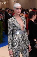 CARA DELEVINGNE at 2017 MET Gala in New York 05/01/2017