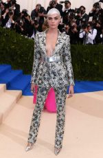 CARA DELEVINGNE at 2017 MET Gala in New York 05/01/2017