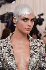 CARA DELEVINGNE at 2017 MET Gala in New York 05/01/2017