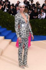 CARA DELEVINGNE at 2017 MET Gala in New York 05/01/2017