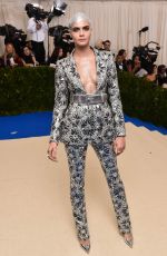 CARA DELEVINGNE at 2017 MET Gala in New York 05/01/2017